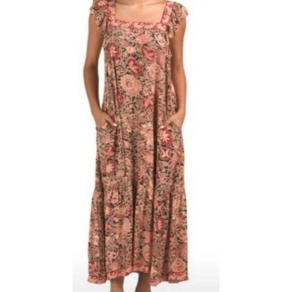 Anthropologie Love the Label Long Maxi Sam Jaipur Paisley, $275 Med E23 - Picture 2 of 10